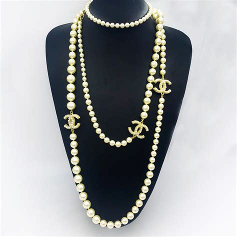 chanel necklace and earrings set|chanel necklace price list.